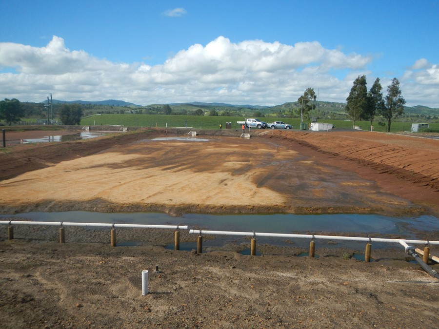 Initial site preparation and wetland construction